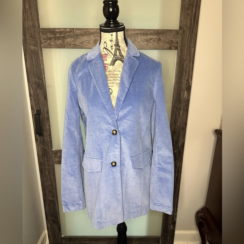 Blue Corduroy Blazer